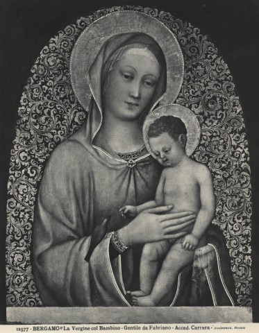 Anderson — Bergamo - La Vergine col Bambino - Gentile da Fabriano - Accad. Carrara — insieme